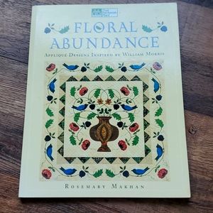 Floral abundance applique quilt book rosemary makhan
